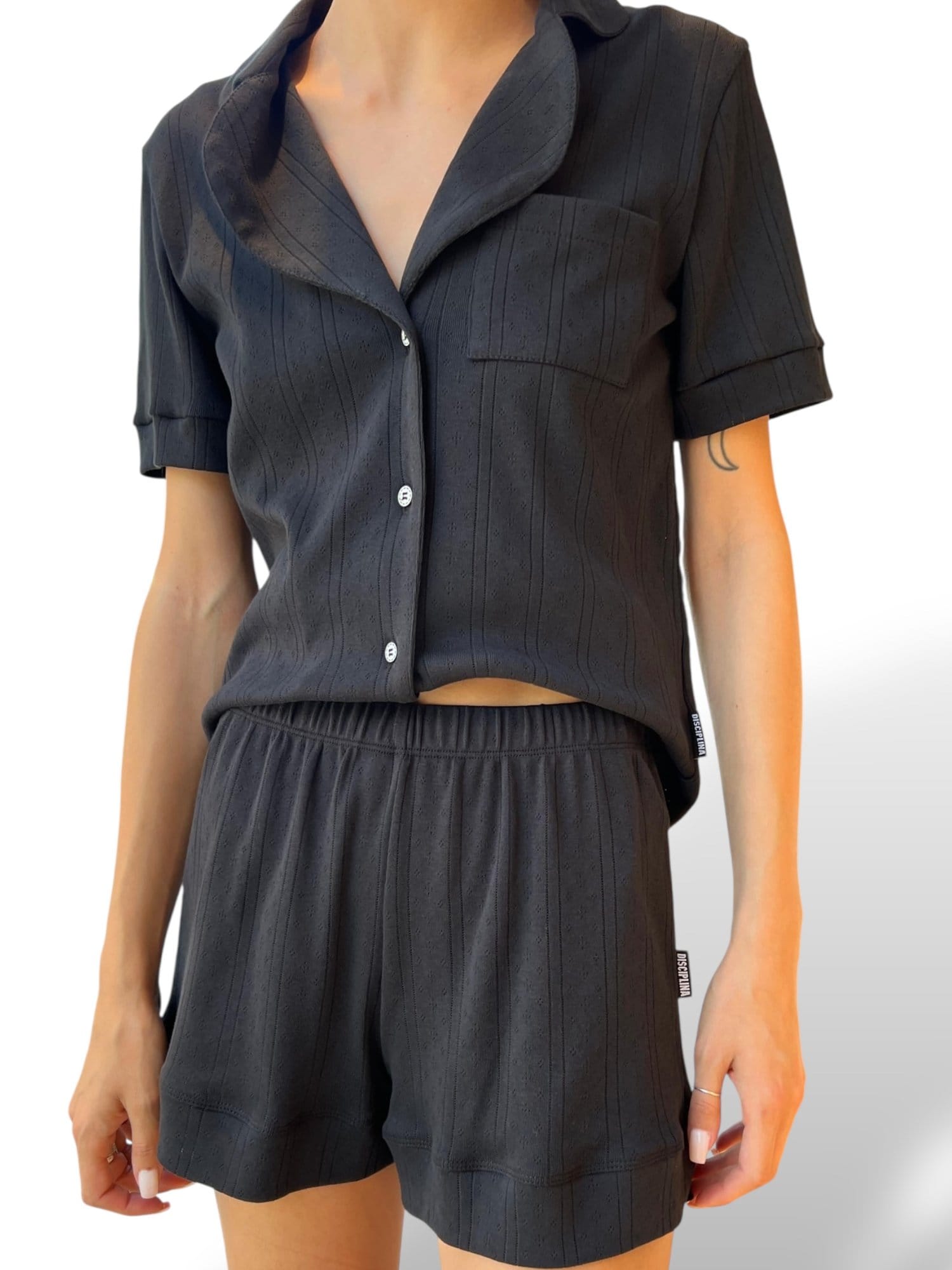 Pajama Lounge Set Black image 1