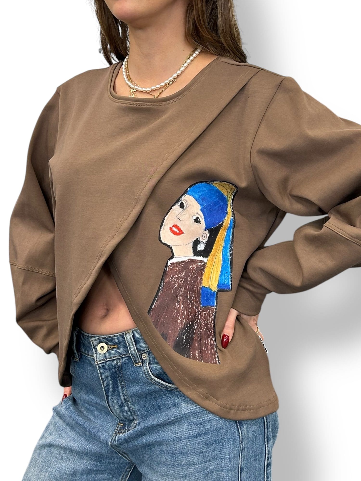 SWEATSHIRT EMPOWER WRAP REVERSIBLE COTTON image 1
